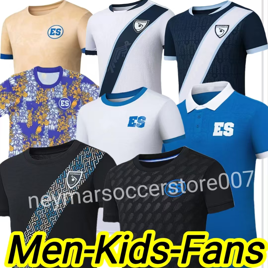 4XL 2025 Guatemala El Salvador 3rd Soccer Jerseys 25/26 National Team LOM CEBALLOS PELEG OSCAR SANTIS Home White Away men kids kit Football Shirts