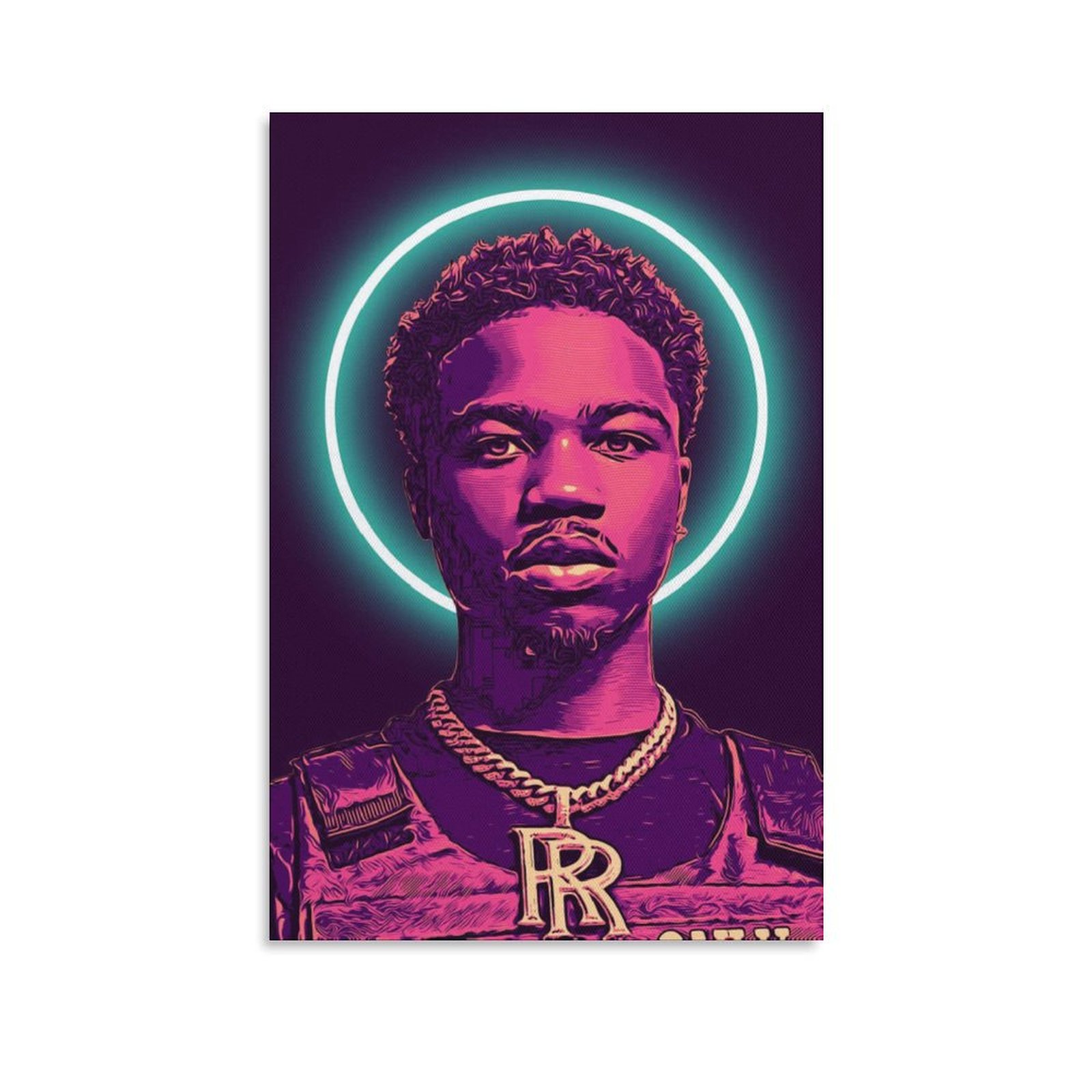 Wall Art Painting RAPPER Roddy Ricch SINGER Canvas Prints Wall Painting Wall Art Decor Print Picture Paintings for Living Room Home Decor Luxury Unfra