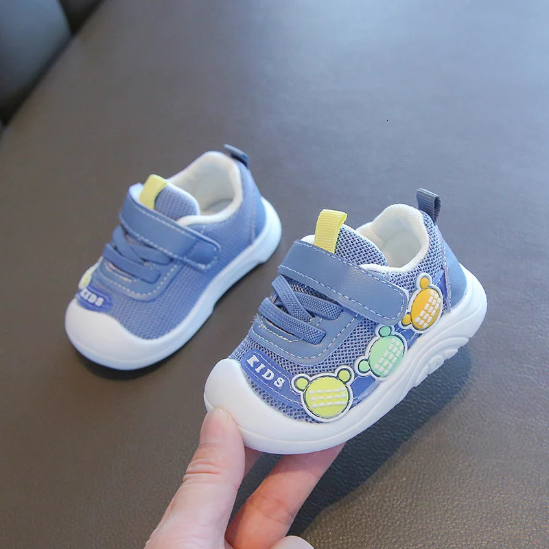 Spring Autumn Girls Sneakers Childrens Baby Mesh Breathable Casual Flats Shoes Outdoor Running Shoes 250527