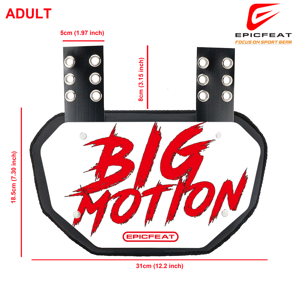 Protective Spinal Guard with Hard Shell Design Durable Football Back Plate for Multi-Age Use