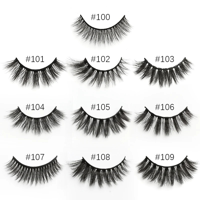 Eyelash Wholesale 42050100 Pcs 3D Mink Lashes Natural False Eyelashes Reusable Messy Fake Lashes In Bulk Cilios Makeup 250530