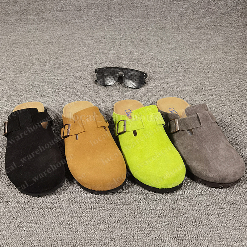 Designer sandals slippers men women soft footbed suede slides hook loop sandals slipper classic summer slide Germany casual shoes mens outdoor beach sandal sliders