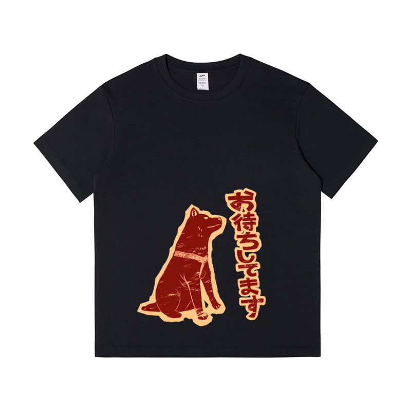 Designer T-shirts Harajuku Style Summer Short-sleeved Cute Cartoon Animals Printed Male Tops O-neck DIY Graphic 100% Cotton Clothing for Men Women