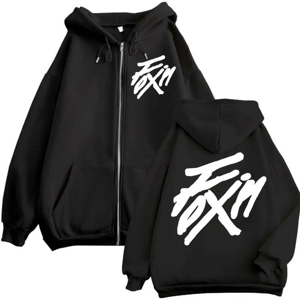 Kpop ATEEZ FlX ON Merch Zipper Hoodie Men Women High Quality Fashion Zip Up Jacket Coat Autumn Winter Casual Loose Sweatshirts W250530