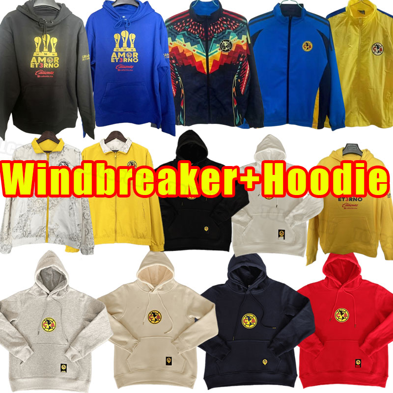 Windbreaker 2024 2025 Club America Soccer tracksuit R.MARTINEZ HENRY Football Shirt 24 25 G.OCHOA F.VINAS AQUINO J.DOS SANTOS D.VALDES M.LAYUN camesita men hoodie