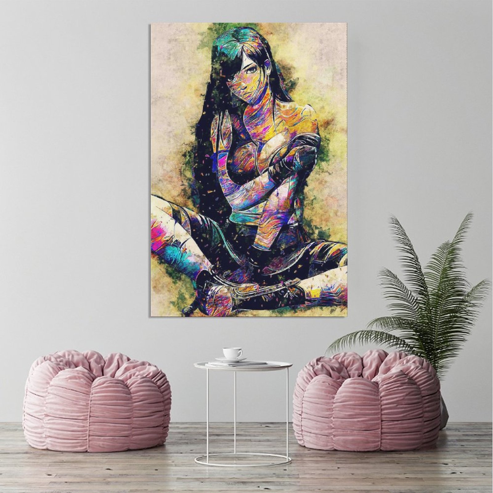 Wall Art Painting GAME Tifa FF POSTER Canvas Prints Wall Painting Home Decor Luxury Decor Print Picture Paintings for Living Room Unframe