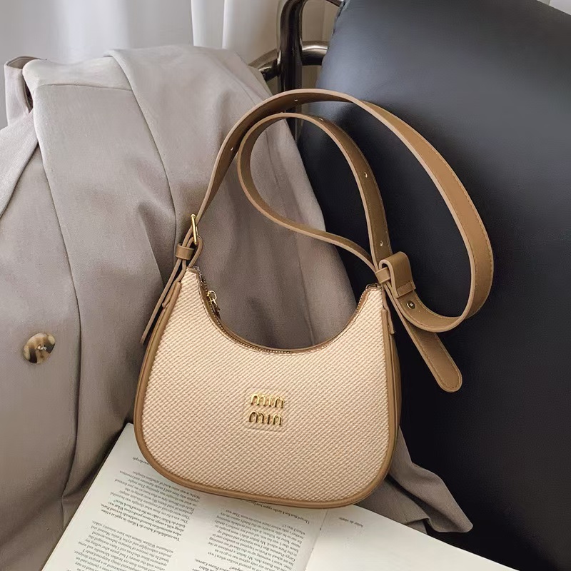 New fashionable high-end armpit bag large capacity women's shoulder crossbody bag trendy crescent bag