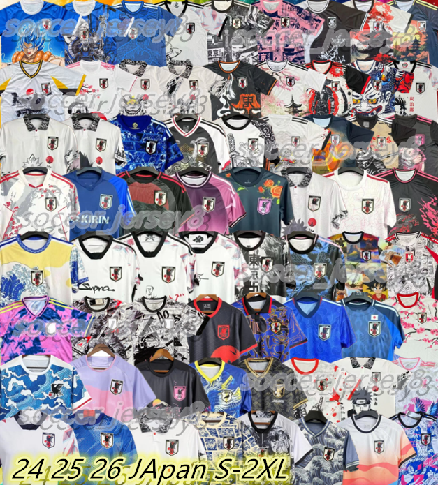 Japan 2025 Soccer Jerseys Cartoon DOAN Ito ISAGI ATOM TSUBASA MINAMINO Samurai Pink 2024 Japanese Special uniform 25 26 Tokyo Cartoon classic Football Shirt MITOMA