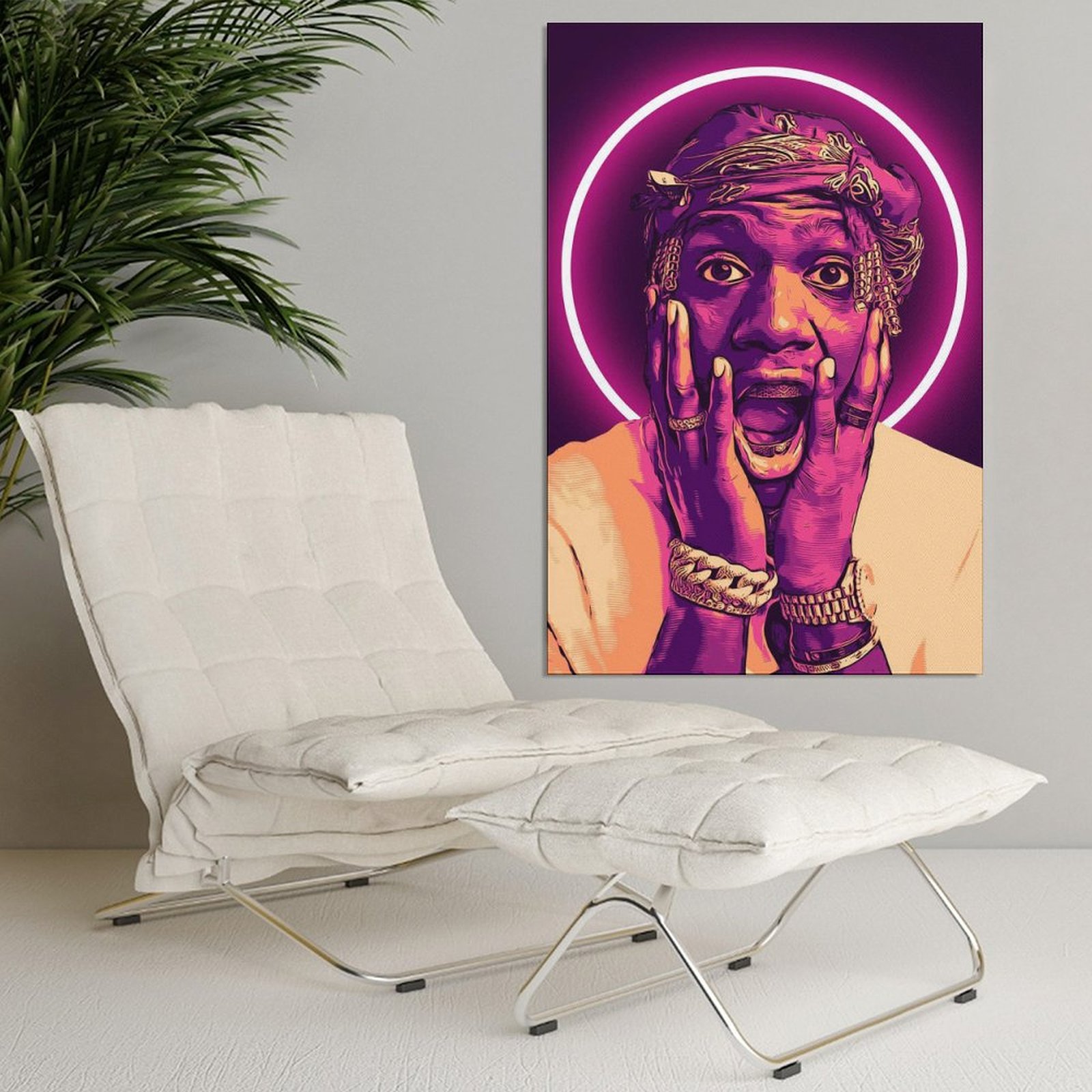 Wall Art Painting RAPPER Lil YachtyHIP HOP SINGER Canvas Prints Wall Painting Wall Art Decor Print Picture Paintings for Living Room Home Decor Luxury