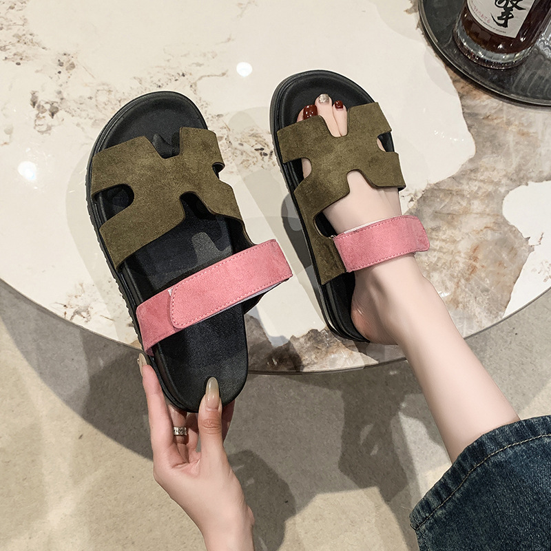 Free shipping 2025 Hot designer slippers flat slides for womens sandals pink green grey beige brown yellow black sliver fashion embroidery slipper plu