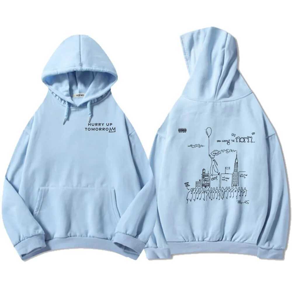 Men Clothes TheWeekend Hurry Up Tomorrow Album Hoodies Hip Hop Unisex Streetwear Sweatshirts Men Round Neck 2025 New Pullovers W250530