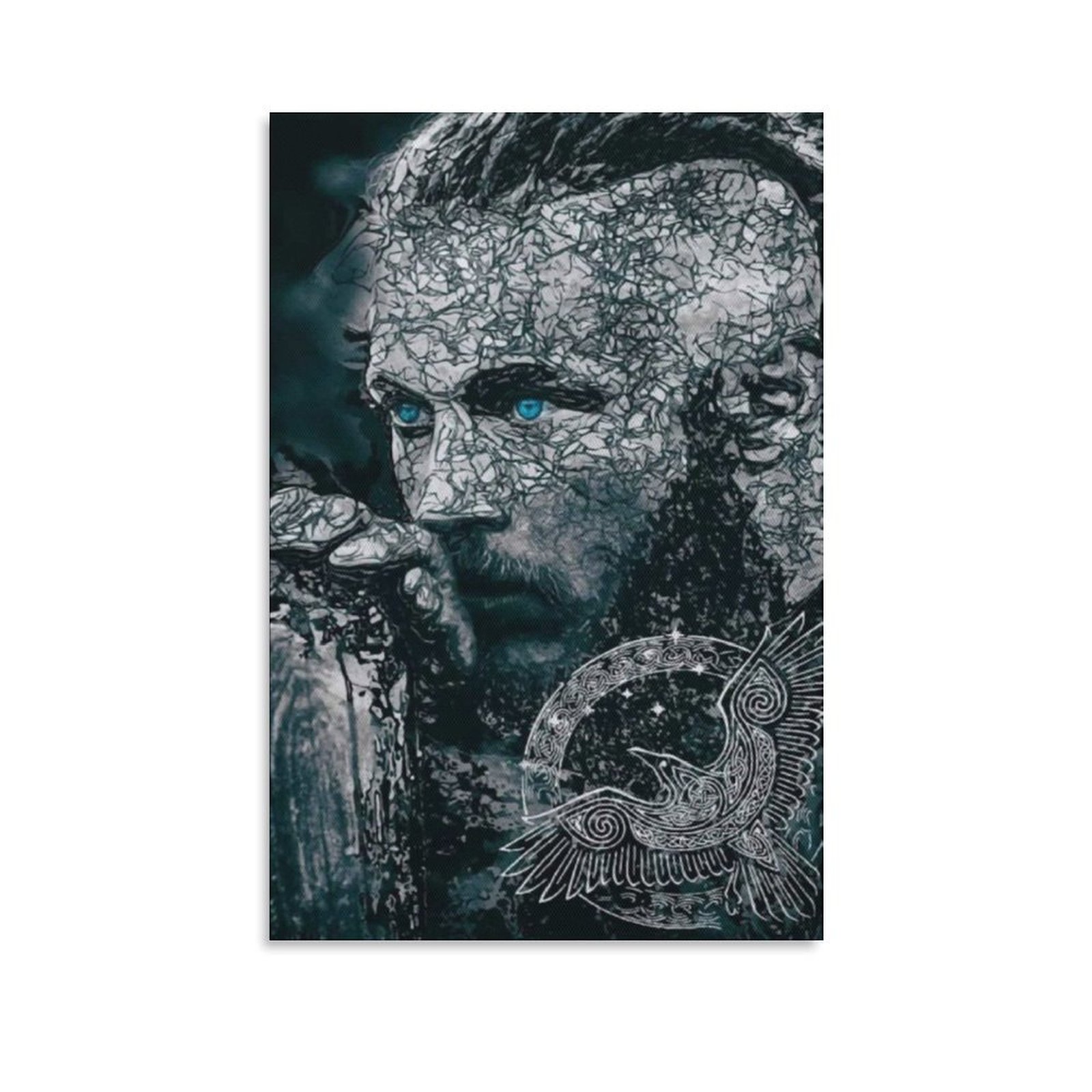 Wall Art Painting Viking Ragnar Canvas Prints Wall Painting Wall Art Decor Print Picture Paintings for Living Room Home Decor Luxury Unframe