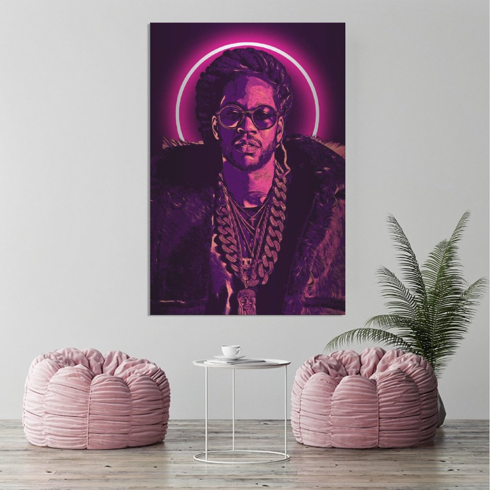 Wall Art Painting Rapper 2 Chainz Hip Hop Singer Canvas Prints Wall Painting Wall Art Decor Print Picture Paintings for Living Room Home Decor Luxury 