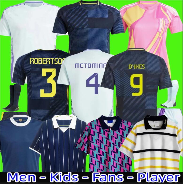 2025 Scotland Soccer Jerseys 2025 2026 ROBERTSON McTominay McGREGOR SHANKLAND MCGREGOR Football Shirt Homemaillot de Foot men kids kits unifrom pink WOMEN 150TH