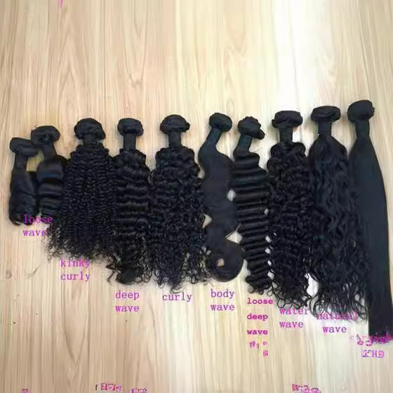 Human Real Hair Curtain Straight Body Deep Water Wave Curly Human Hair 1