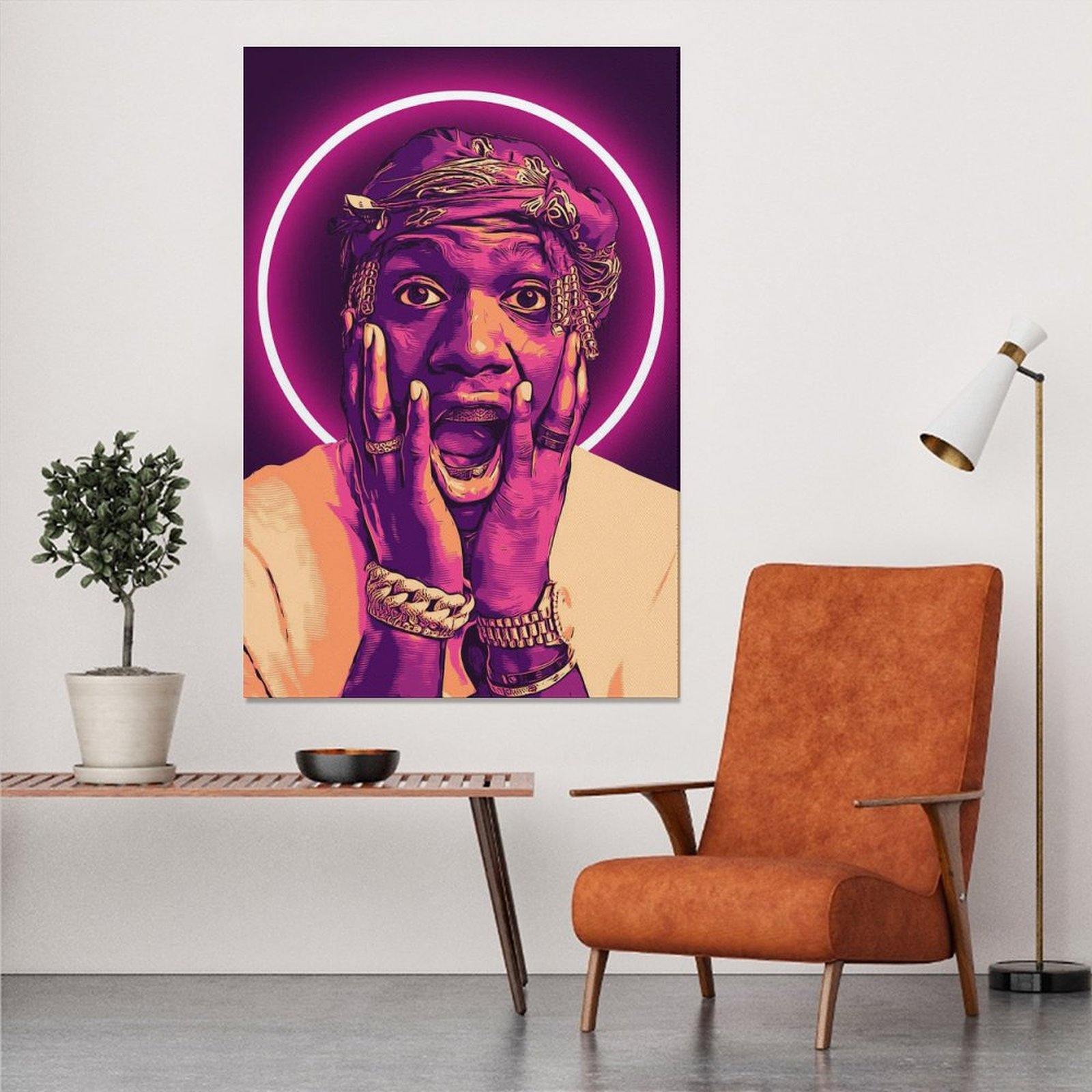 Wall Art Painting RAPPER Lil YachtyHIP HOP SINGER Canvas Prints Wall Painting Wall Art Decor Print Picture Paintings for Living Room Home Decor Luxury