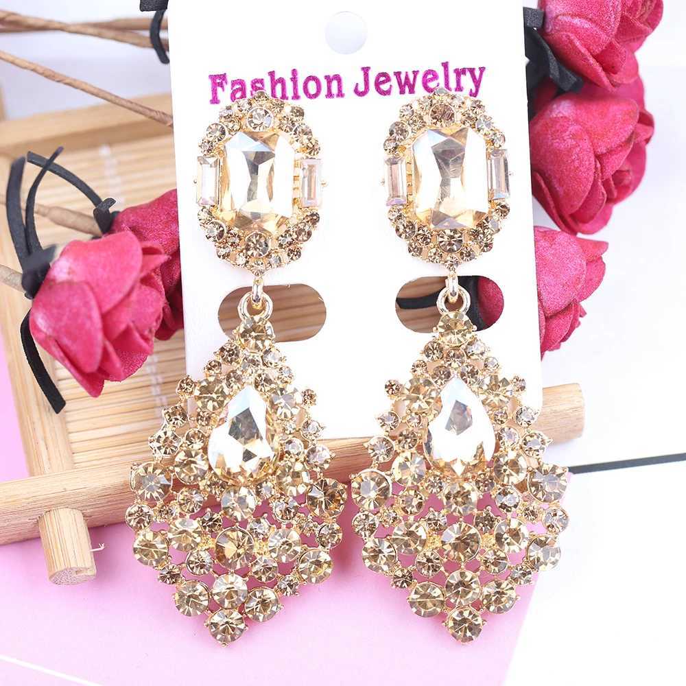 VEYO Luxury Earrings Full of Rhinestone Crystal Drop Earrings Long Earrings For Women High Quality Z250530