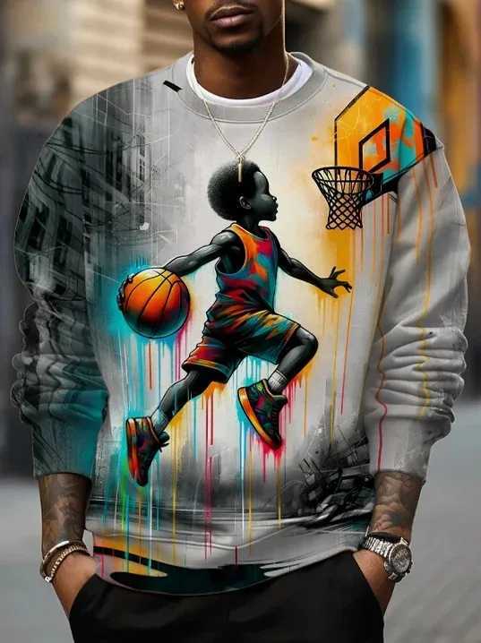 Fashion Mens African Style Graphic Sweatshirts Long Sleeved Sweatshirt O-Neck 3D Printed Casual Sweatshirt For Men Clothing W250530