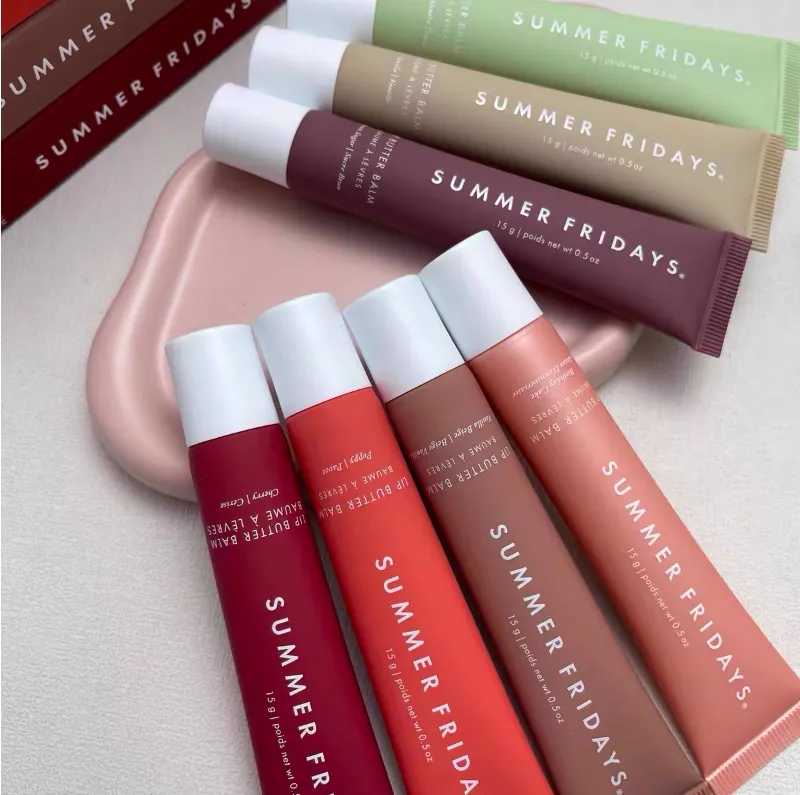 Lip Butter 15g Summer Fridays Lip Balm Liquid Lipstick Moisturizes Makeup Lips Glaze LipGloss Oil Jelly Pink Sugar Vanilla Beige Birthday Cake LipCare