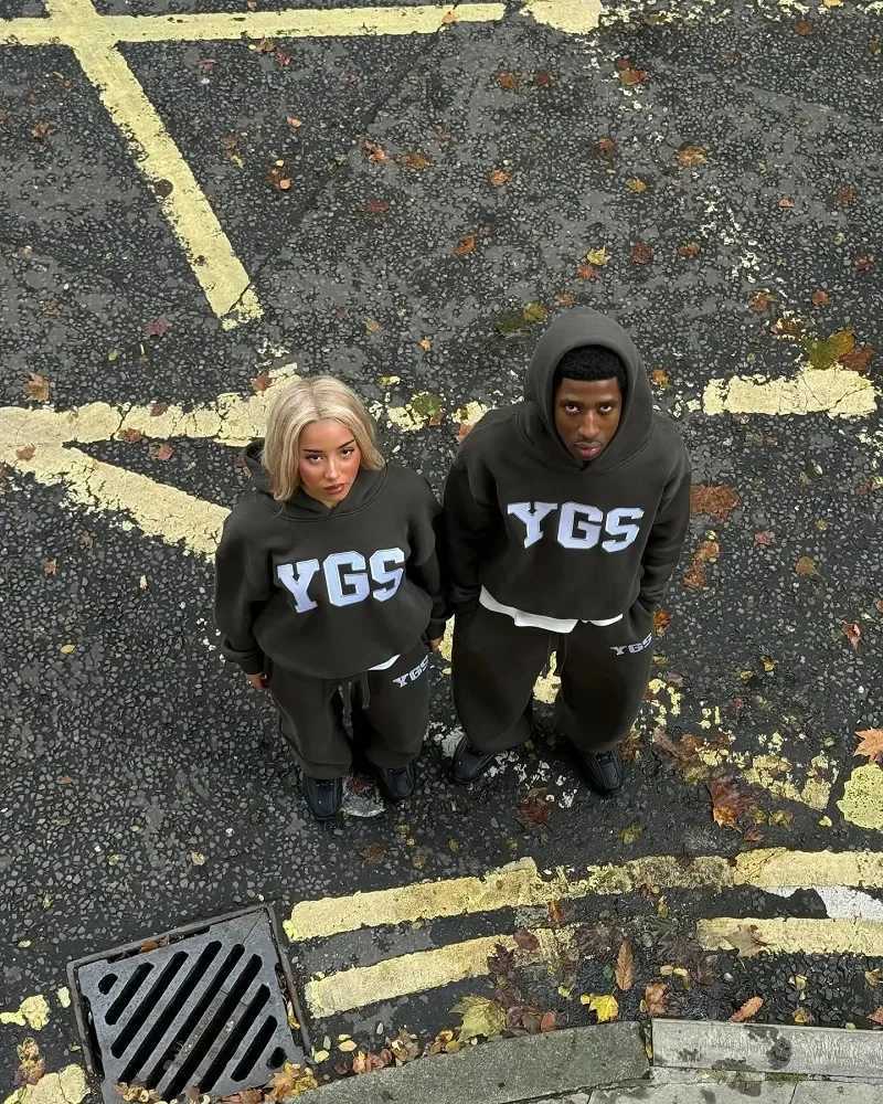 Y2K Streetwear Trend Brand Letter Pattern Oversized Hooded Sweatshirt Womens Fashion Harajuku Loose Casual Sweatshirt Mens W250530