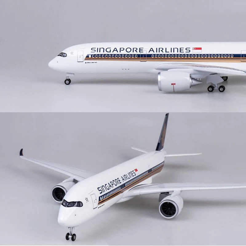 47CM 1 135 Scale A330 DELTA Airline Aircraft Model with Lights and Wheels Resin Plastic Assembled Aircraft Decoration X250114