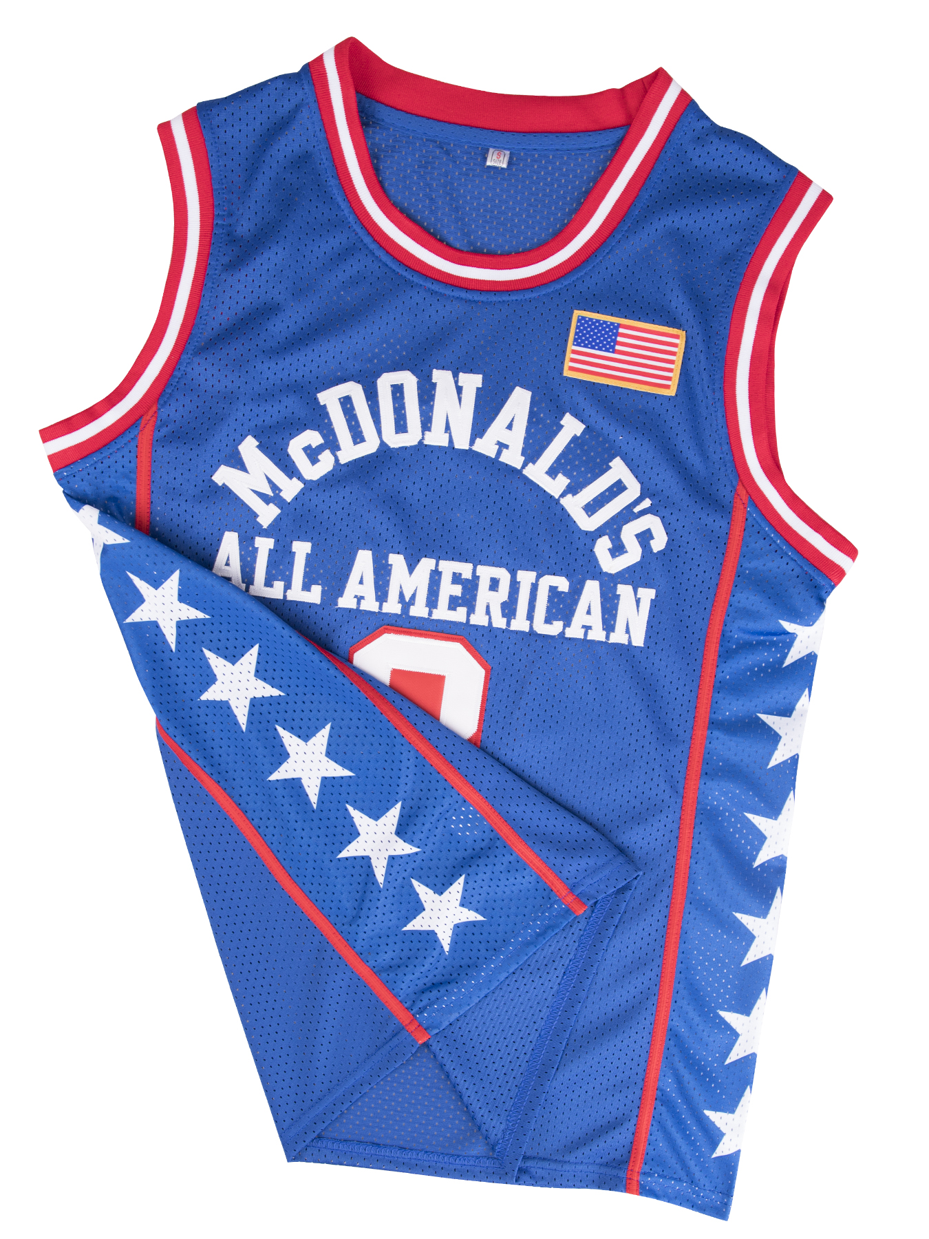 Mens 8 BRYANT Embroidered Basketball Jersey Sleeveless Mesh Round Neck Sports Top with McDonald's All-American Design Loose Fit for Parties Sizes