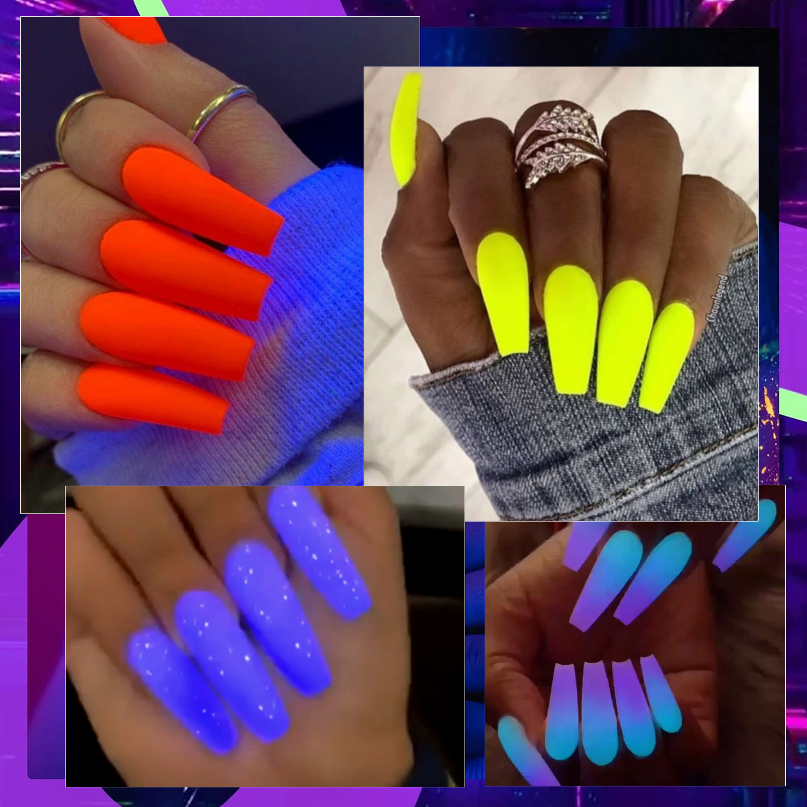 12 Colors Nail Gel Fluorescent UV LED Nail Polish Gel Glow in the Dark Set230927