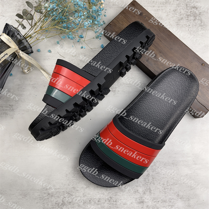 Designer sliders Web slide Original Slides Pink Rubber Princetown Matelasse slipper Pursuit Pool White Black Leather Interlock