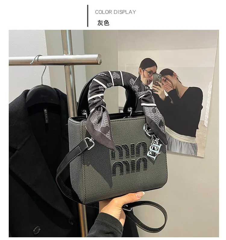 Designer 2025 Shoulder Purse New Ladies Square Leather Black Handbag Fashion High Quality Mini Bag Fast Shipping