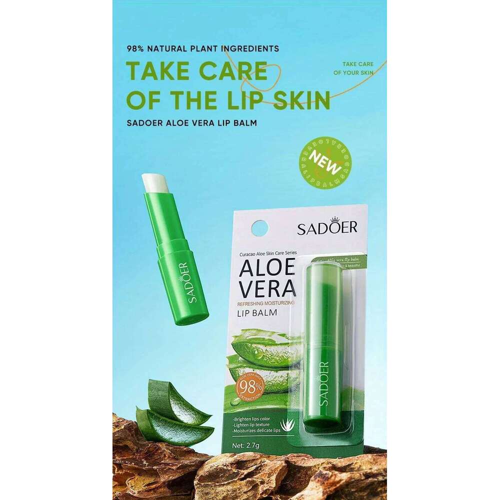 free shipping Lip Aloe Balm Nourishing, Refreshing, Hydrating and Moisturizing Preventing Cracking and Repairing Lips Gentle Non Irritating