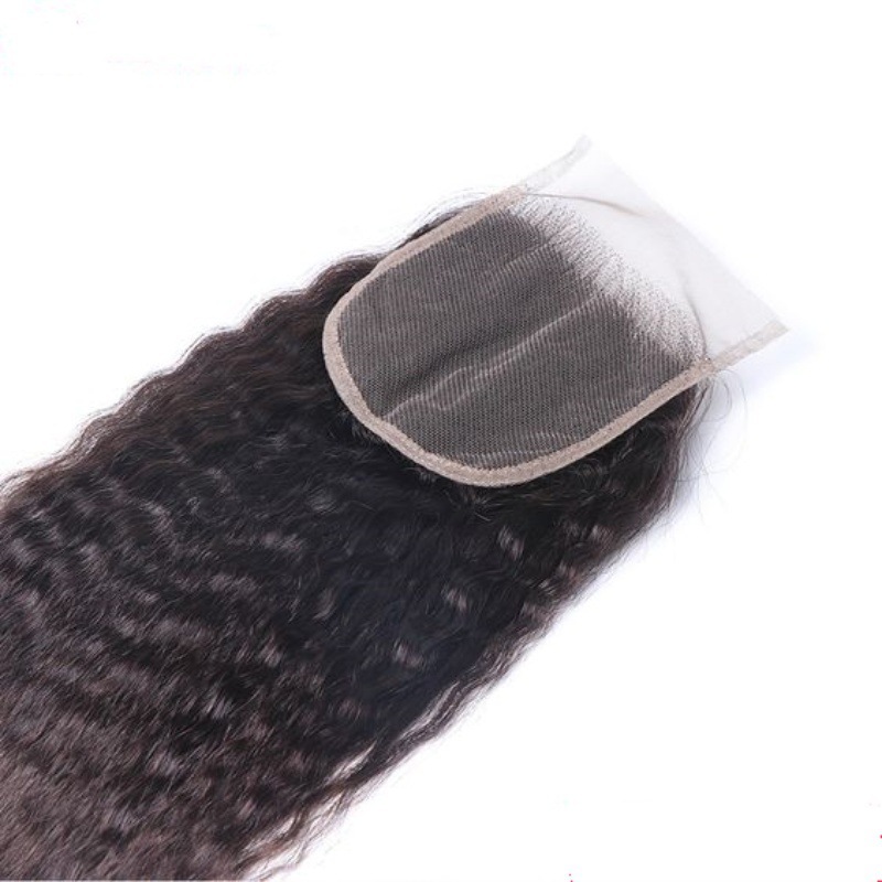 Yaki 4*4 Kinky Straight HD Transparent Lace Human Hair Closure