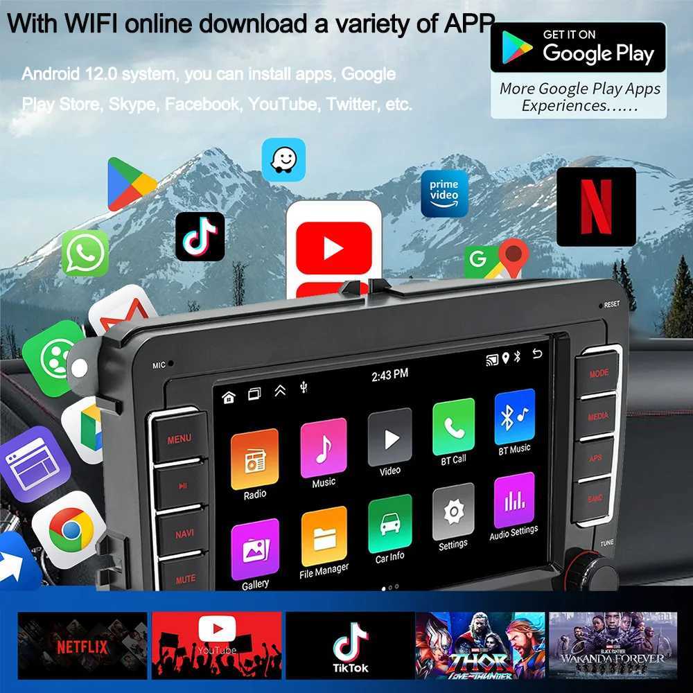 Car dvr Android 13 Autoradio Multimedia Player 2Din Car Radio for 6 B6 Jetta MK5 MK6 Car Intelligent Systems R250529
