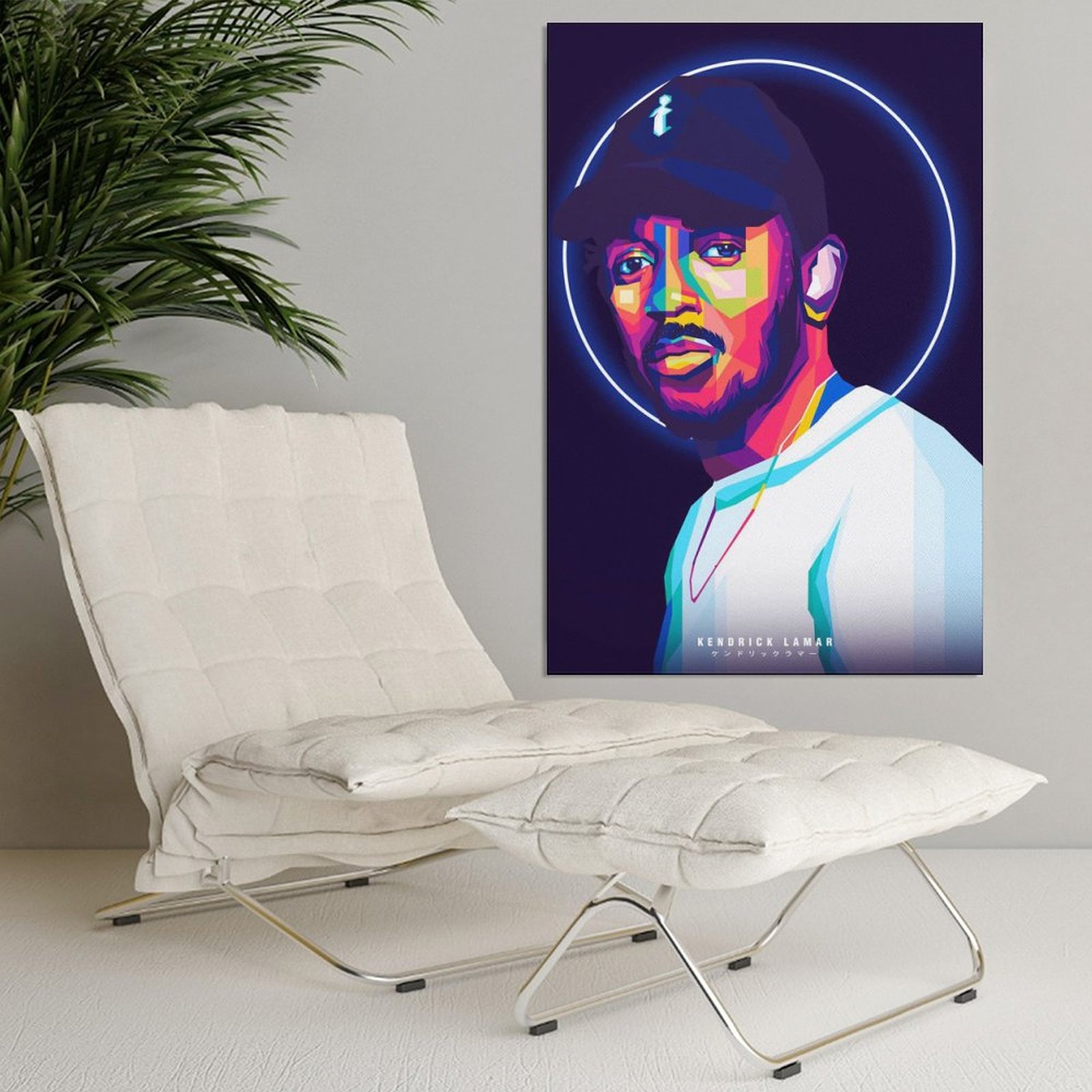 Wall Art Painting RAPPER Kendrick Lamar SINGER Canvas Prints Wall Painting Wall Art Decor Print Picture Paintings for Living Room Home Decor Luxury Un