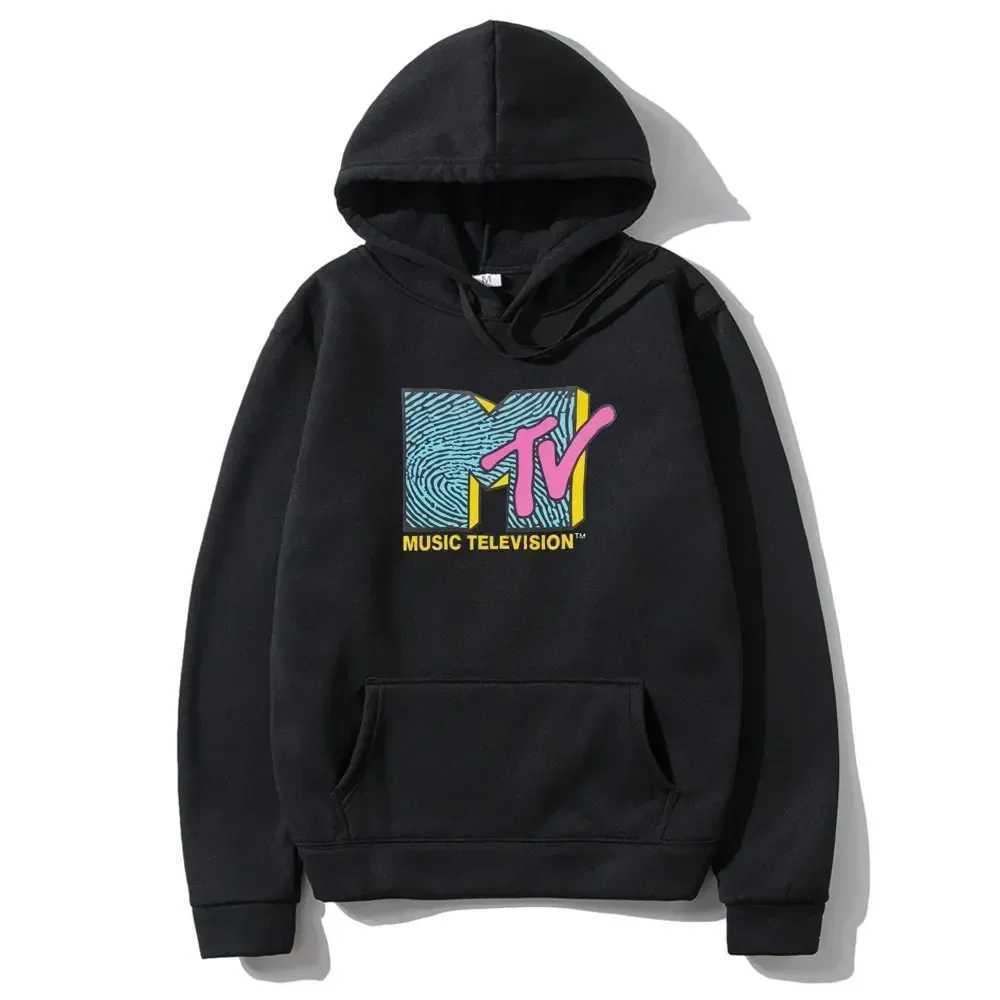 Spring and Autumn Mens Hoodie Mtv Music TV Printed Pullover Sweatshirt W250530