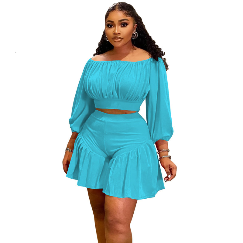 Plus Sizes Women Tracksuits Two Pieces Set 2025 Plus Size New Pleated One Collar Fluffy Waist Cinching Casual Sportwear 4 Colors