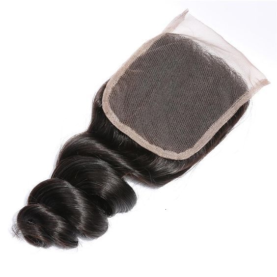 HD 4*4 transparent lace loose wave human hair large in stock