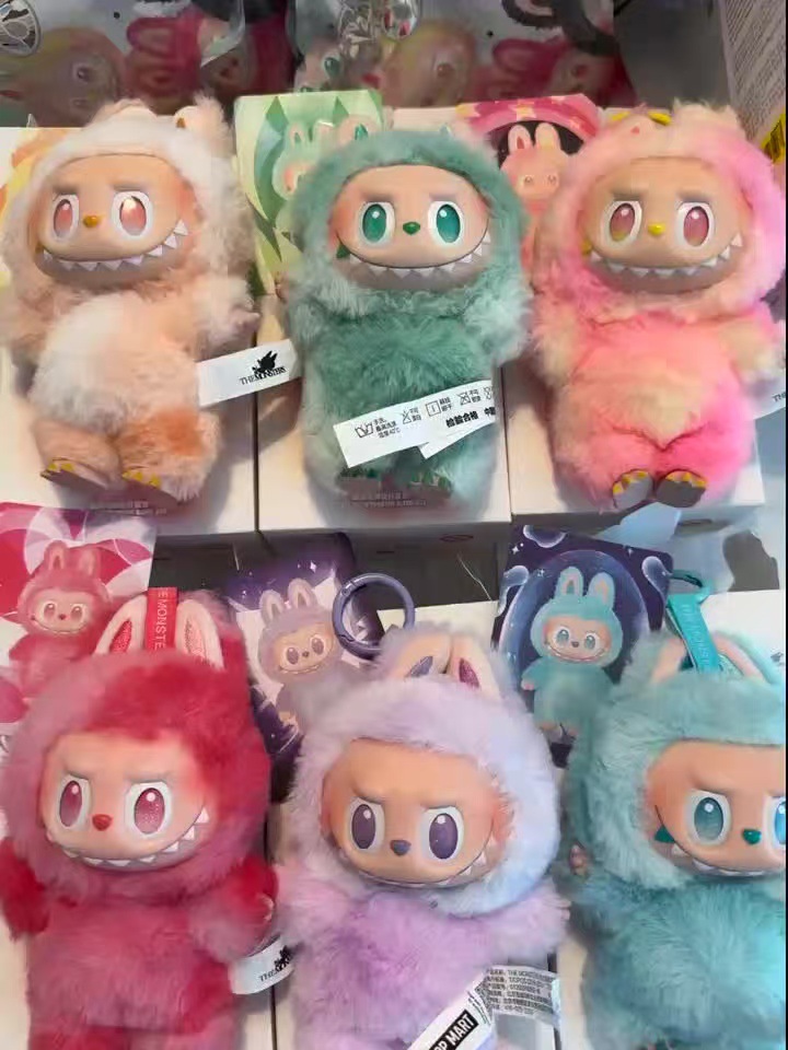Free shipping Hot Sale Anime Figure Labubu V3 Have A Seat Series Vinyl Pendant Doll Model Toy Cute Monster Keychain Toys Childrens Birthday 3 generati