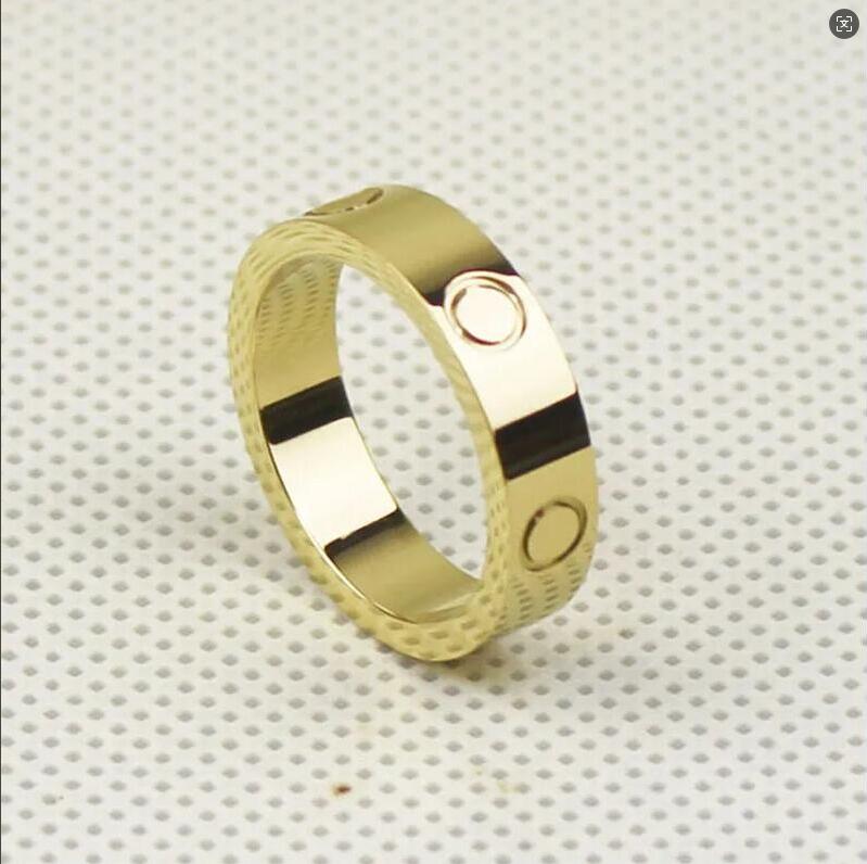 love screw ring mens rings classic luxury designer jewelry women diamond Titanium steel Alloy Gold-Plated Gold Silver Rose Never fade Not allergic 4mm 5mm 6mm gift