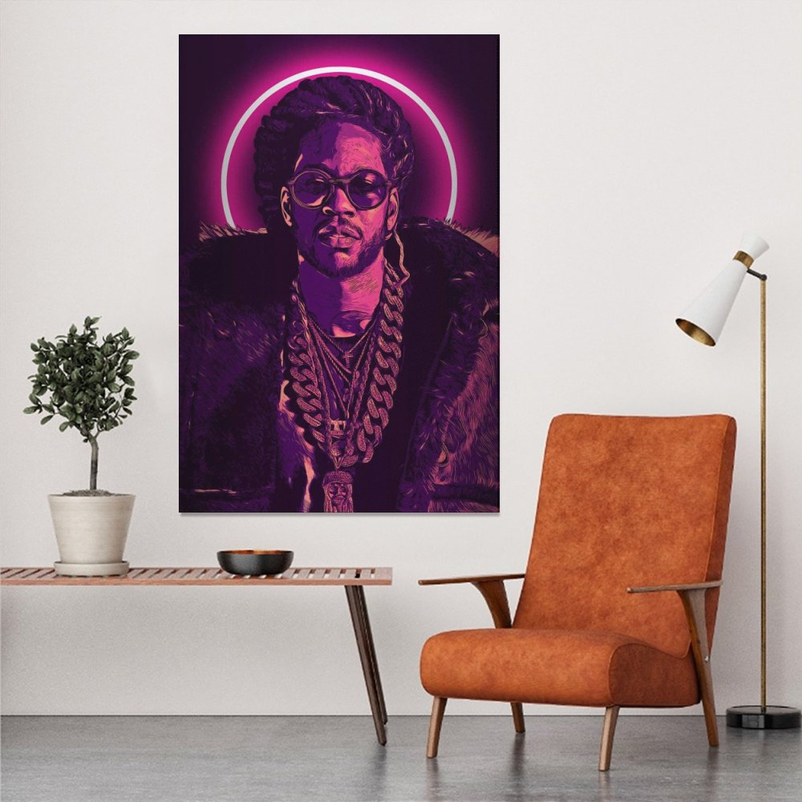 Wall Art Painting Rapper 2 Chainz Hip Hop Singer Canvas Prints Wall Painting Wall Art Decor Print Picture Paintings for Living Room Home Decor Luxury 