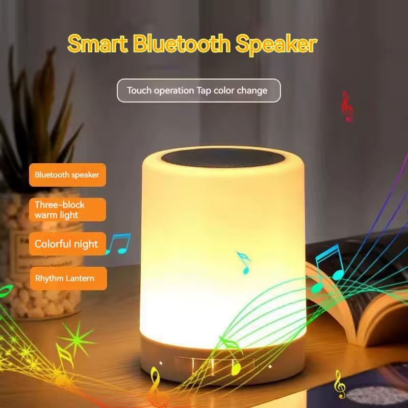 Night Light Touch Sensor Lamp Bedside Table Lamp for Kids Bedroom Rechargeable Dimmable Warm White Light RGB Color Changing