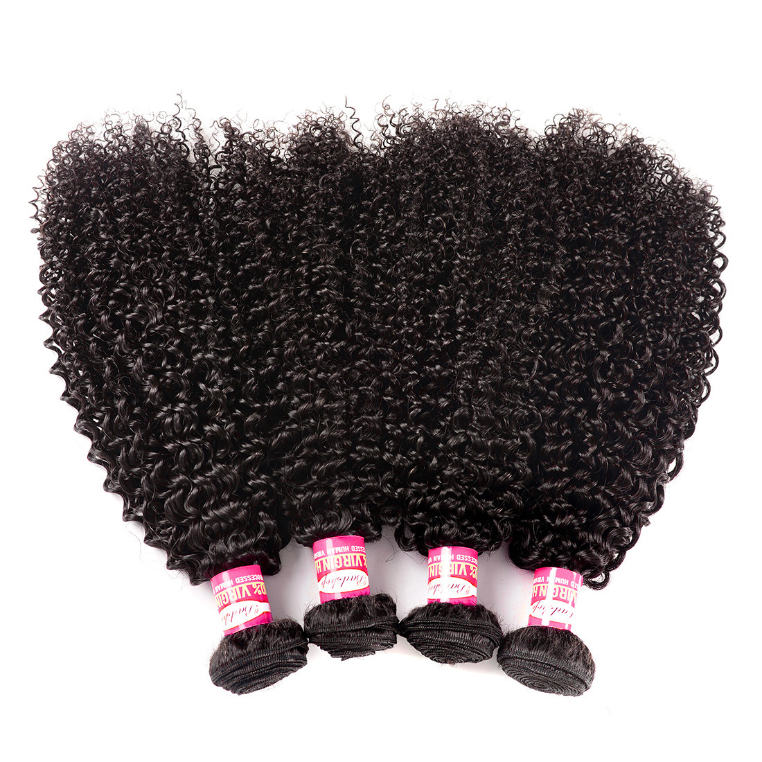 Kinky Peruvian Curly Hair Bundles Real Human Hair Weft 100g