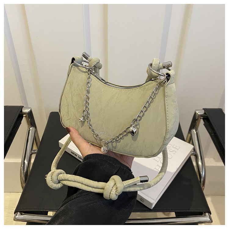 Exquisite and fashionable fashion women s solid color summer new casual simple one shoulder one piece fashion armpit bag designer shoulder bag