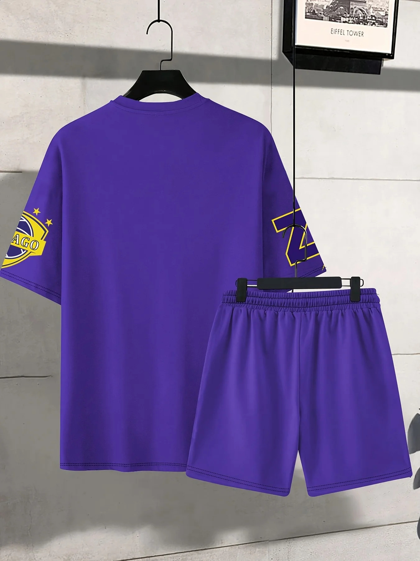 Summer 2025 mens suit street fashion basketball Tshirt outdoor sports Los Angeles letterprinted shor 250521A