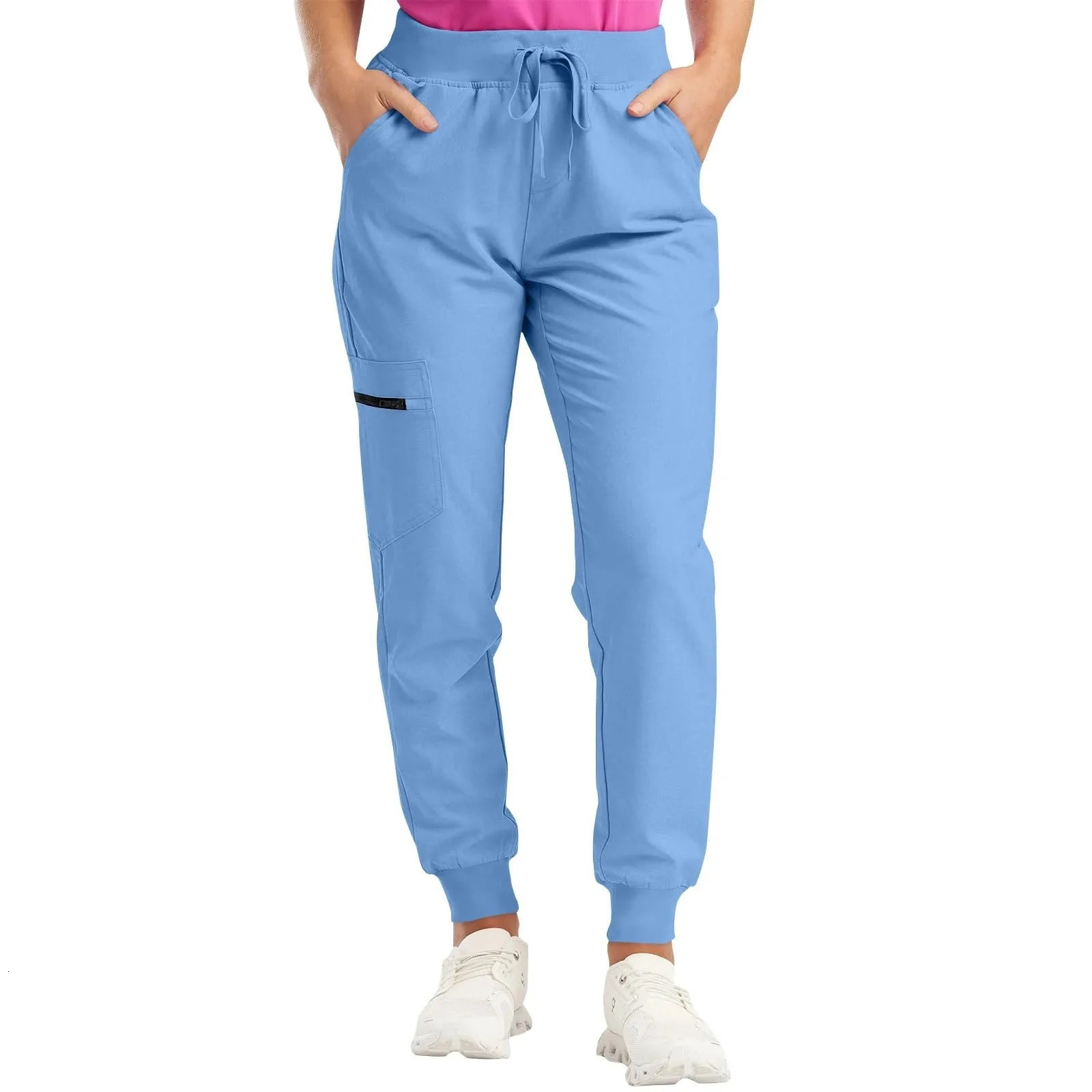 Jogger Women Men Scrub Work Bottoms Unisex Stretch Beauty Trousers Clinic Doctor Nurse Pants 250529Z