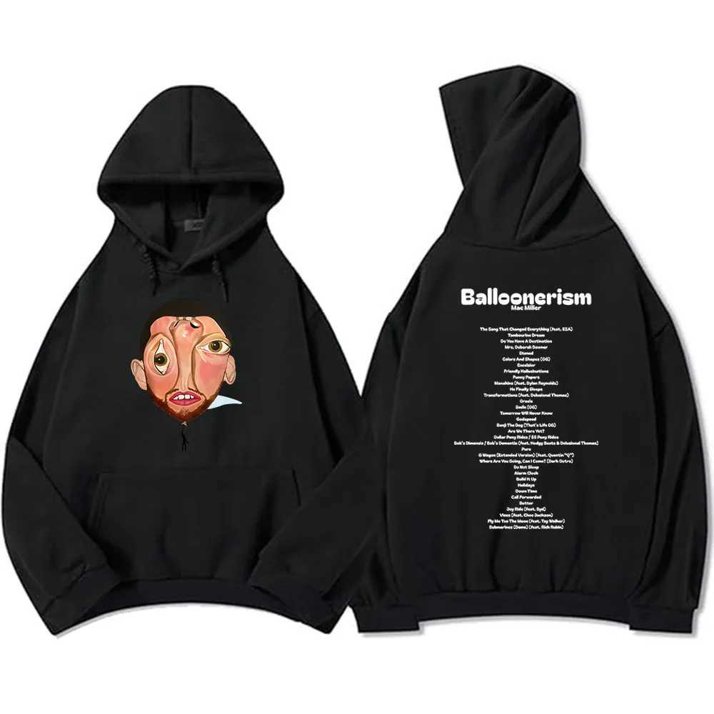 Balloonerism New Album Hoodies Macc Miller Printing Sweatshirts Mens Hoodies Comfortable Pullovers for Men and Women W250530