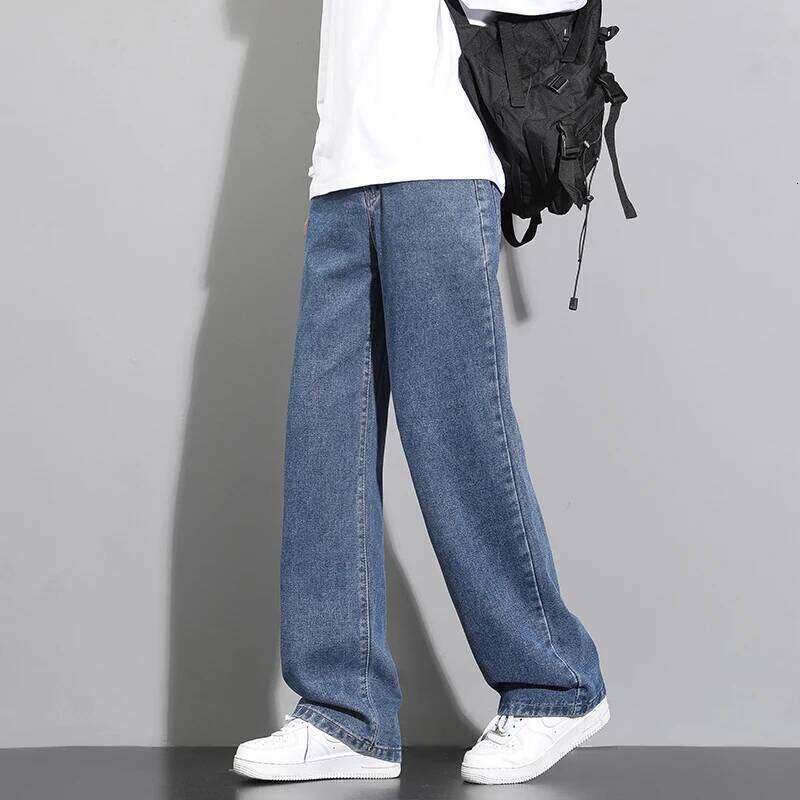 Men's Modern Wide-Legged Denims: Durable, Comfortable, and Available in Multiple Shades