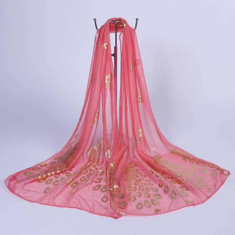 K873 Summer new chiffon scarf silk scarf long printed scarf women sunscreen shawl beach towel manufacturers wholesale