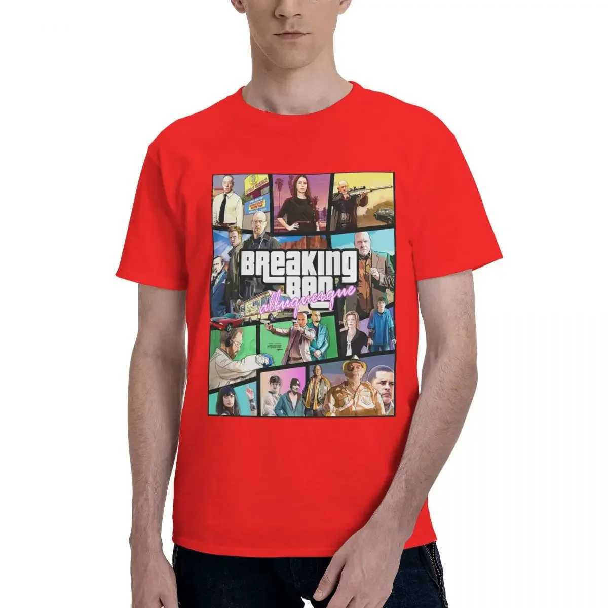 Novelty Breaking Bad Collage T-Shirt Men Women Round Neck 100% Cotton Short Sleeve Tees S-4XL ClothingC250530