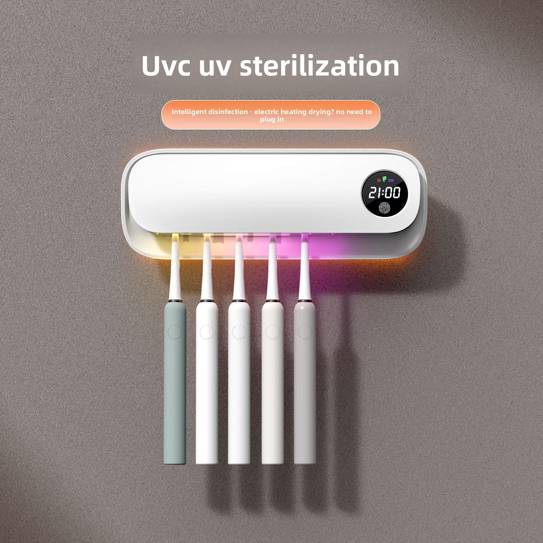 2025 Smart Toothbrush Sterilizer: UV Disinfection, Hot - air Drying, Drill - free Storage Rack