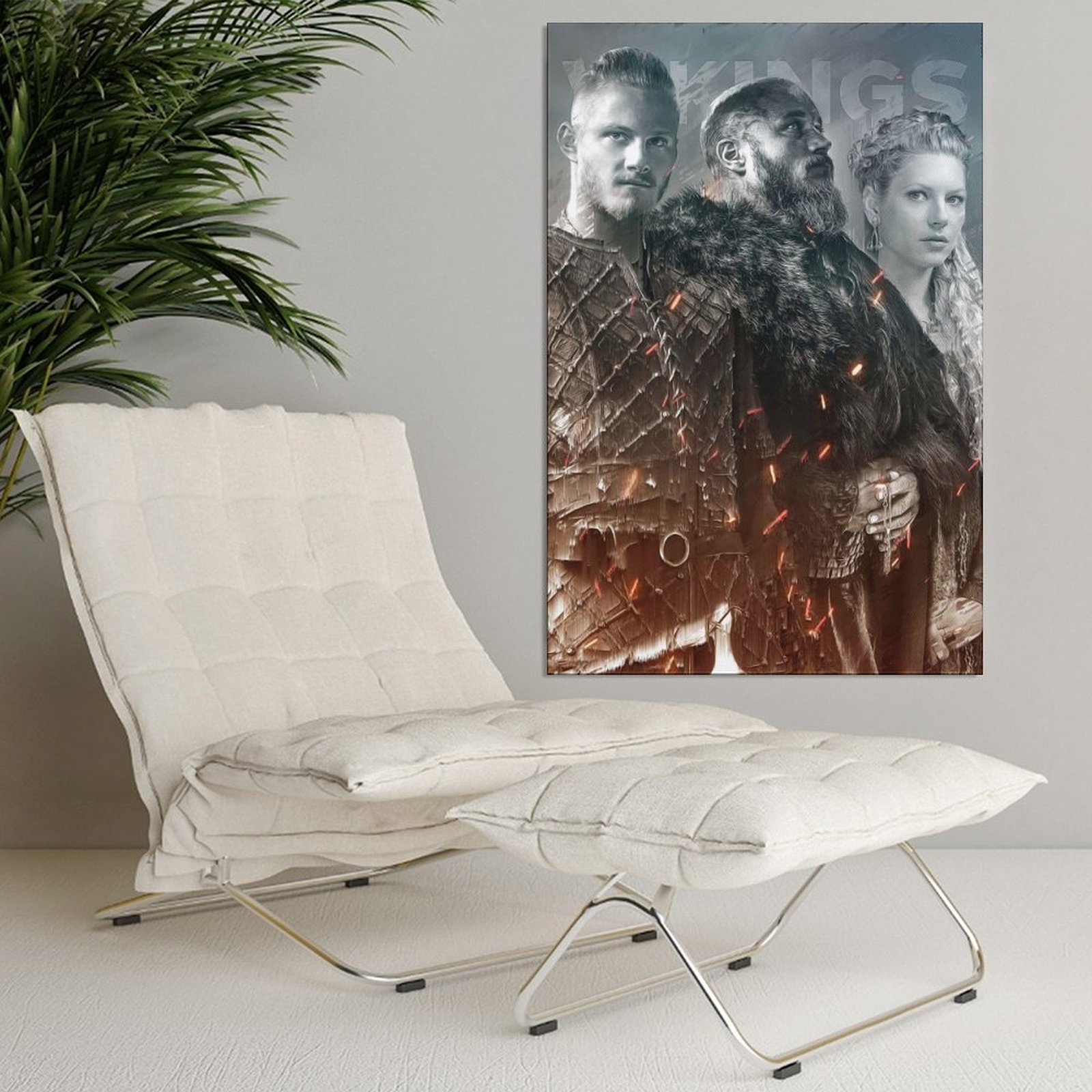 Wall Art Painting Vikings Lodbrok Canvas Prints Wall Painting Wall Art Decor Print Picture Paintings for Living Room Home Decor Luxury Unframe